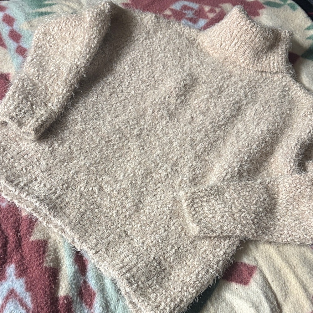 Falls Creek Cream Cowl Neck Sweater